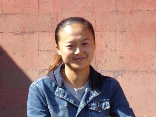 Lili, de begeleidster in Beijing