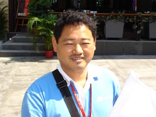 John, de begeleider in Hong Kong